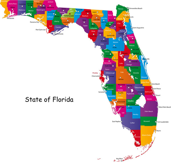 map of florida state