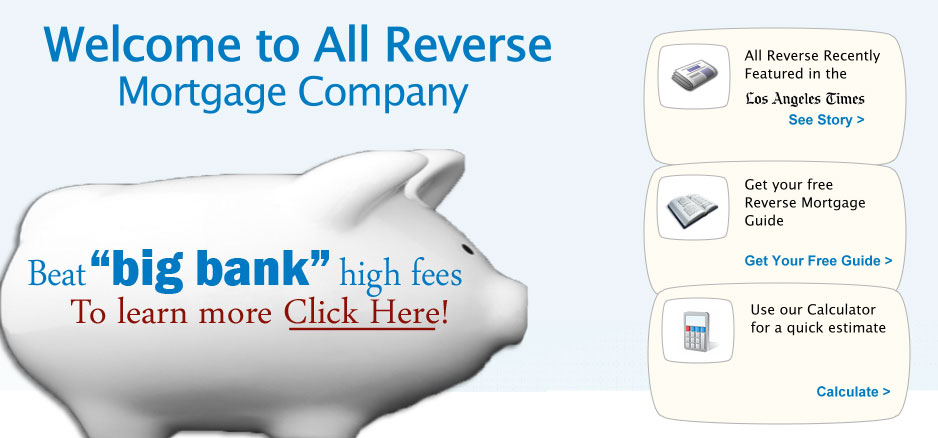 Welcome Banner, All Reverse Mortgage Company 