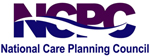 logo for ncpc: National Care Planning Council, we are a proud member