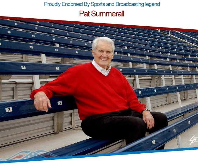 picture of pat summerall: all reverse mortgage company is proudly endorced by this sports legend