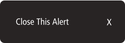 Close this alert